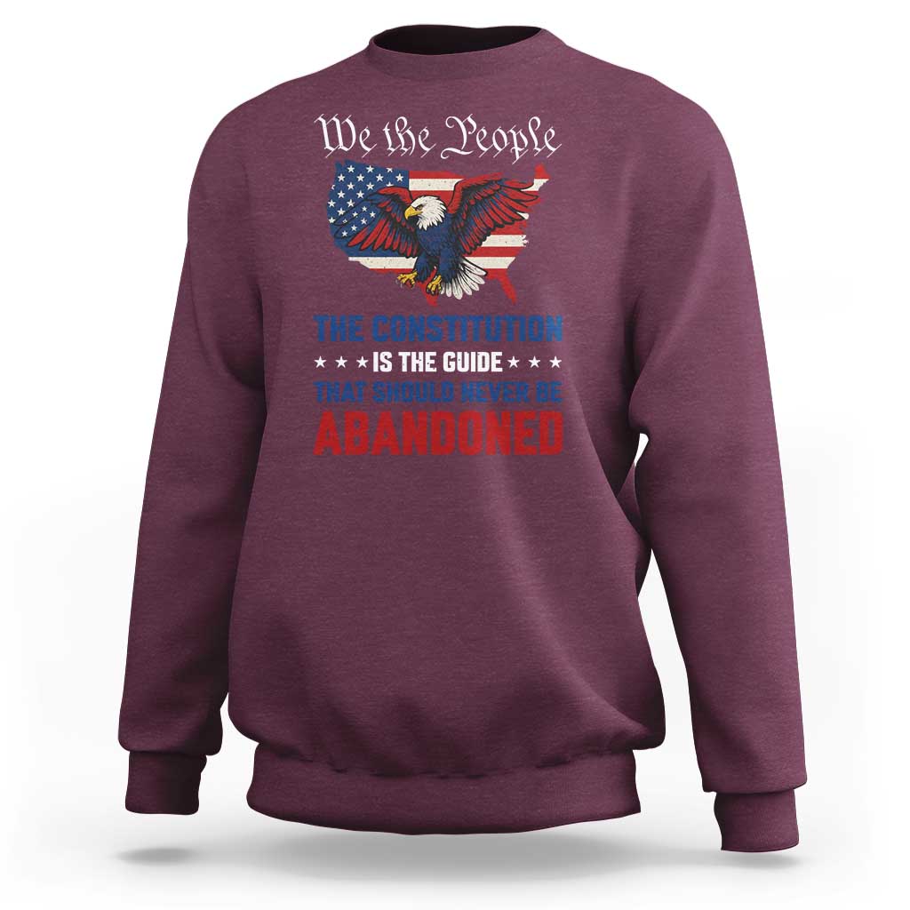 We the People Patriotic Eagle Sweatshirt Defend the Constitution American Flag
