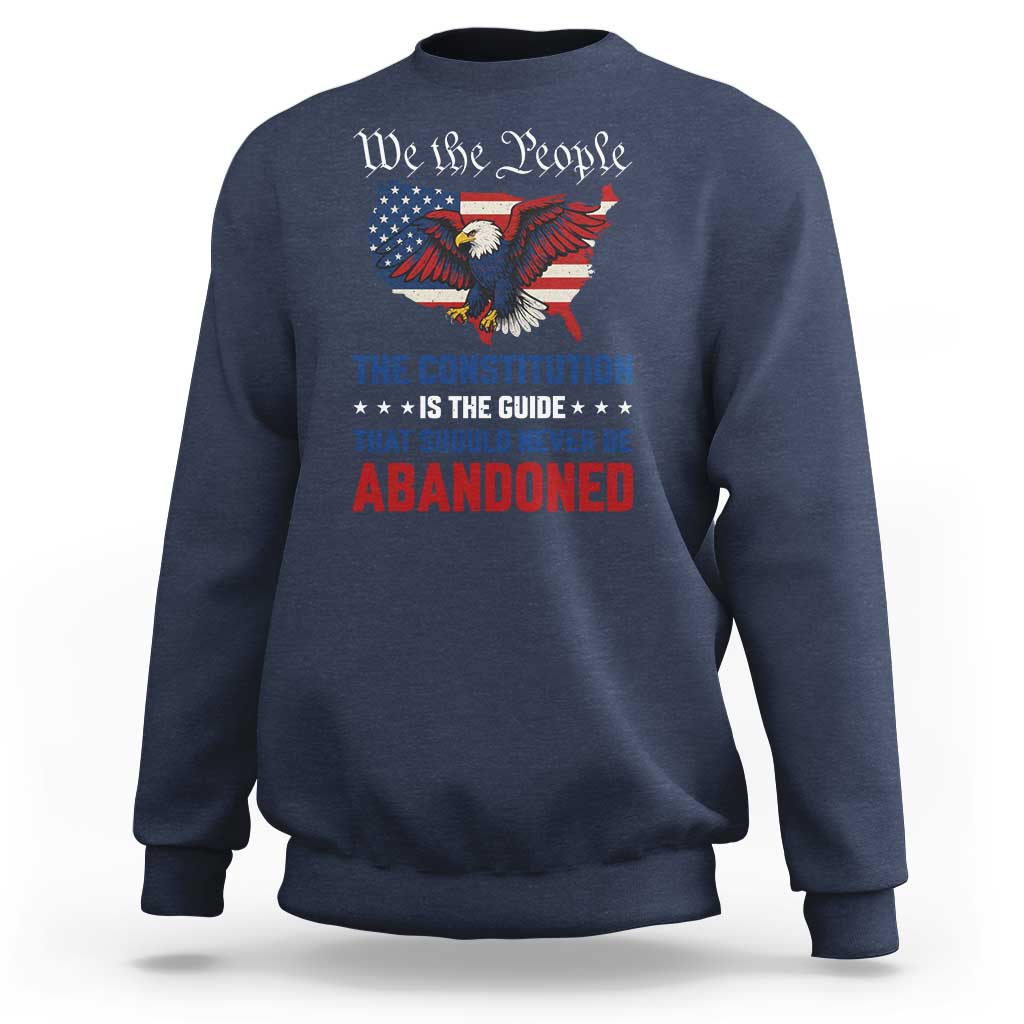 We the People Patriotic Eagle Sweatshirt Defend the Constitution American Flag