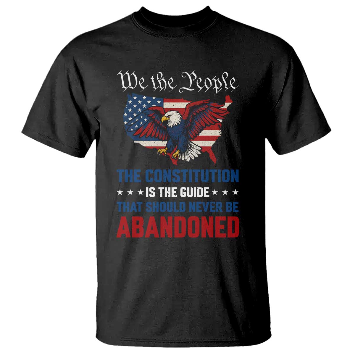 We the People Patriotic Eagle T Shirt Defend the Constitution American Flag