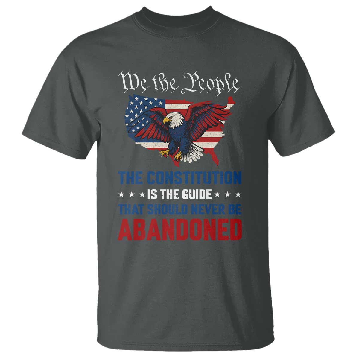We the People Patriotic Eagle T Shirt Defend the Constitution American Flag