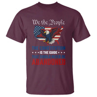 We the People Patriotic Eagle T Shirt Defend the Constitution American Flag