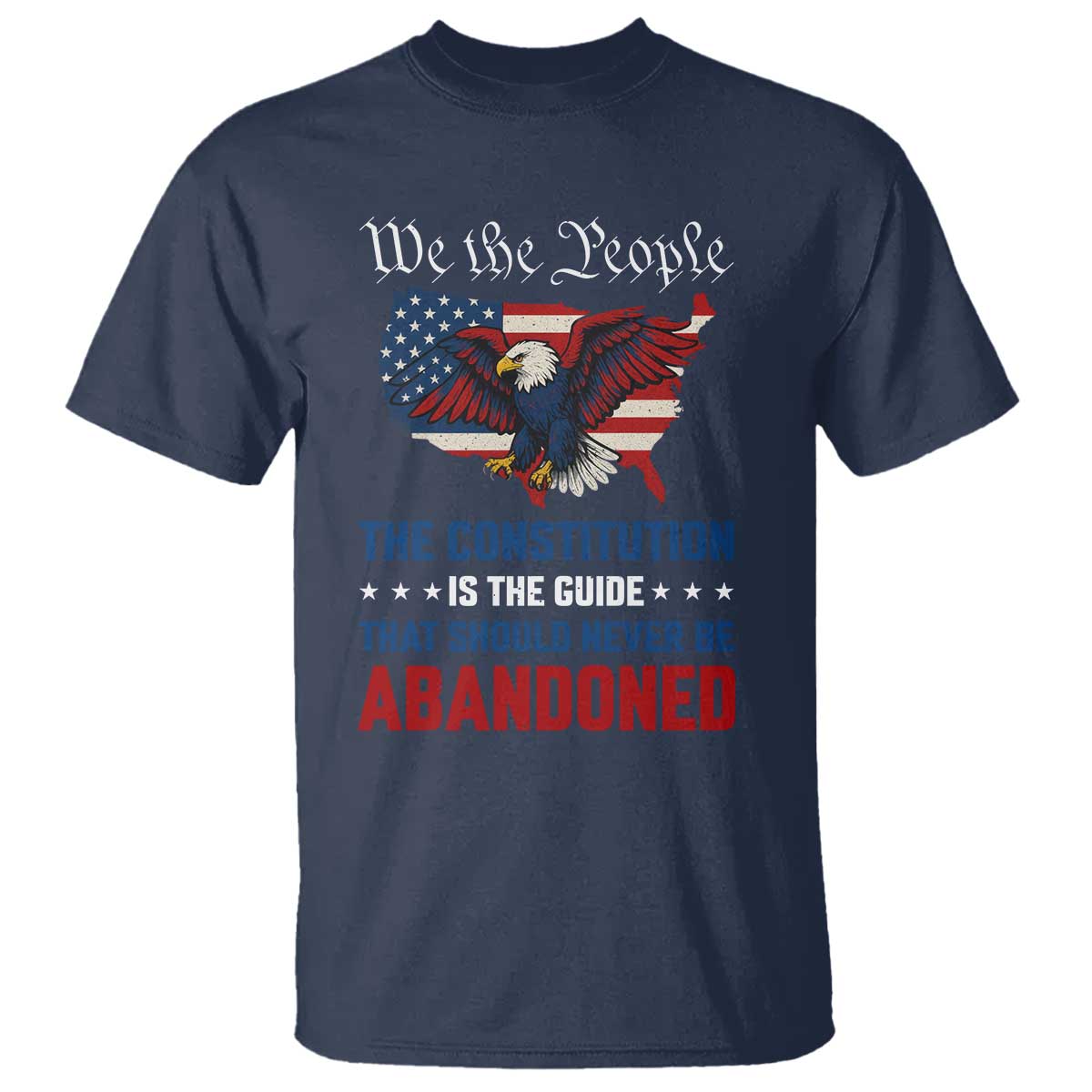 We the People Patriotic Eagle T Shirt Defend the Constitution American Flag