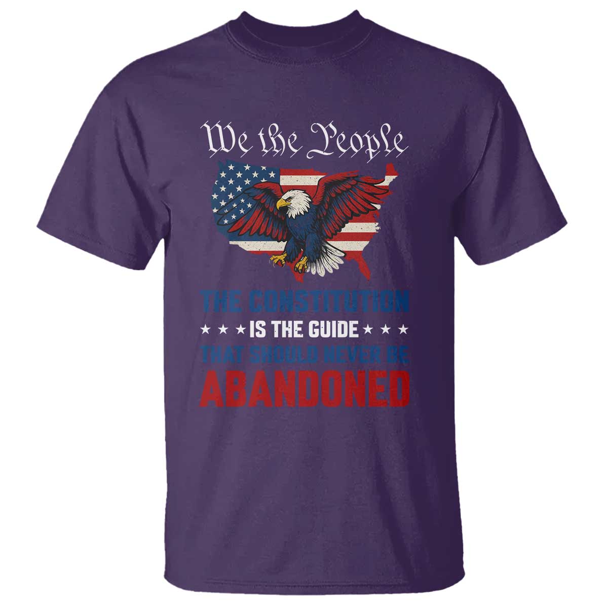 We the People Patriotic Eagle T Shirt Defend the Constitution American Flag