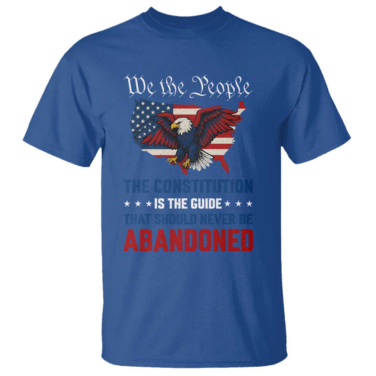 We the People Patriotic Eagle T Shirt Defend the Constitution American Flag