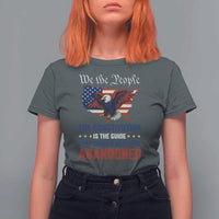 We the People Patriotic Eagle T Shirt For Women Defend the Constitution American Flag