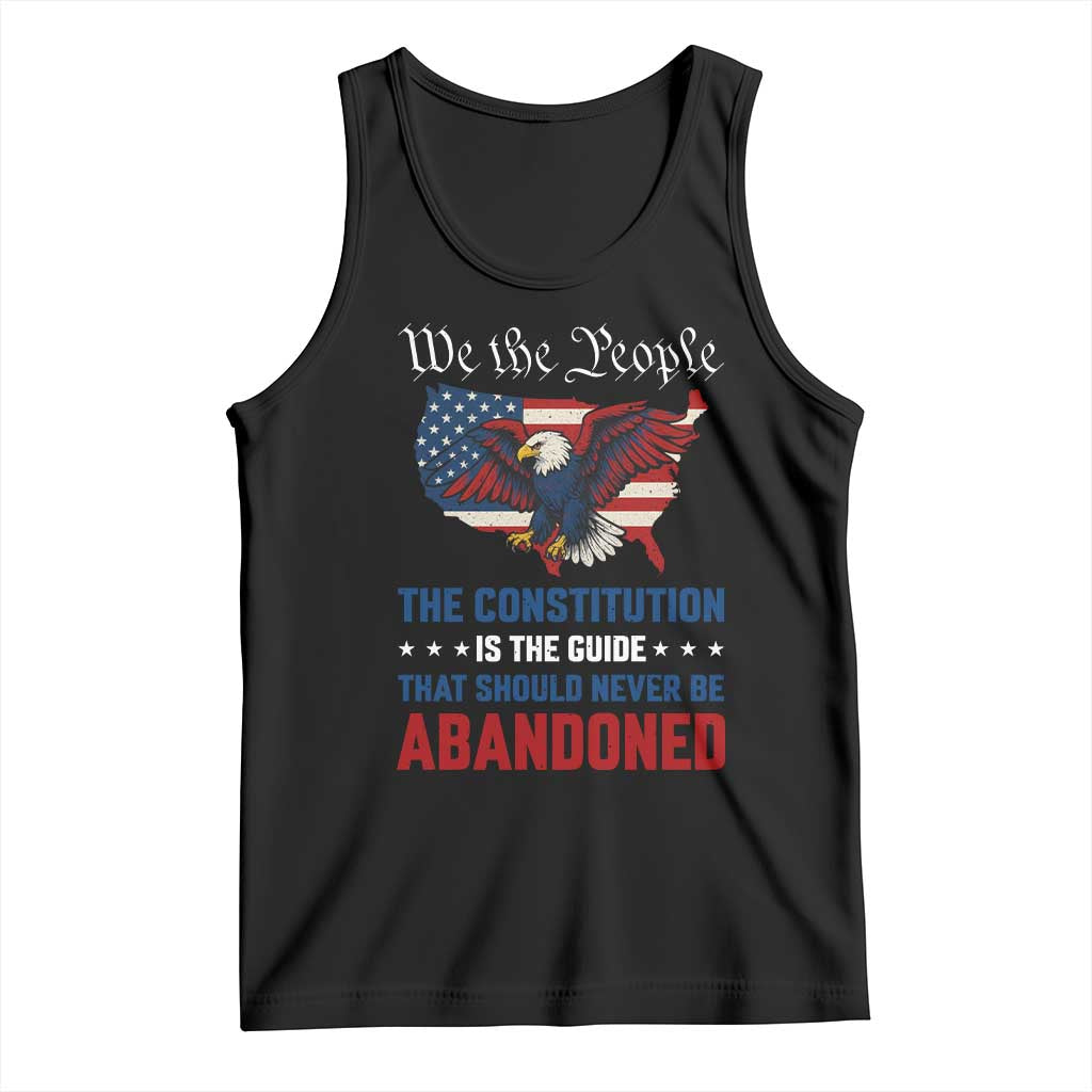 We the People Patriotic Eagle Tank Top Defend the Constitution American Flag