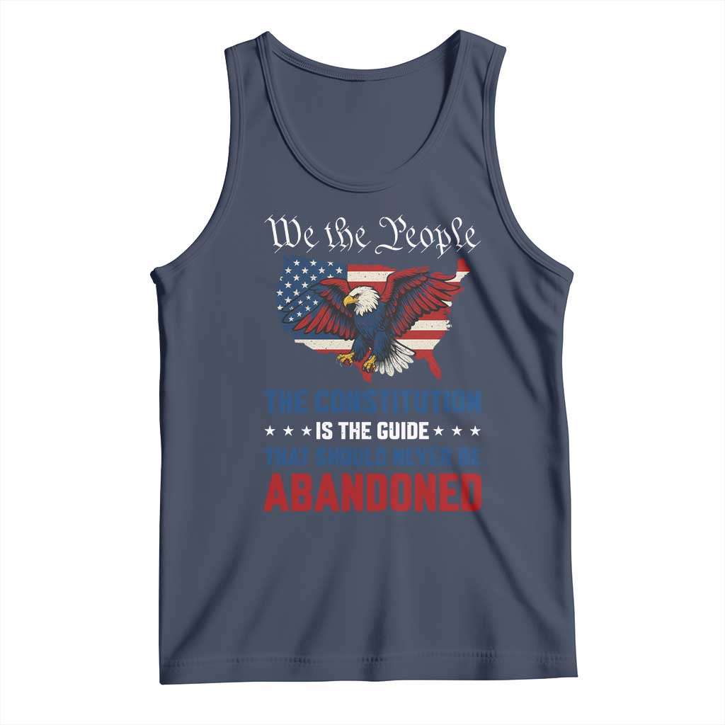 We the People Patriotic Eagle Tank Top Defend the Constitution American Flag