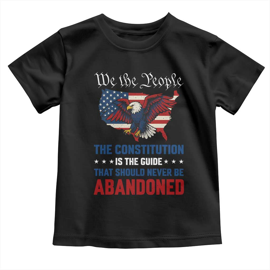 We the People Patriotic Eagle Toddler T Shirt Defend the Constitution American Flag