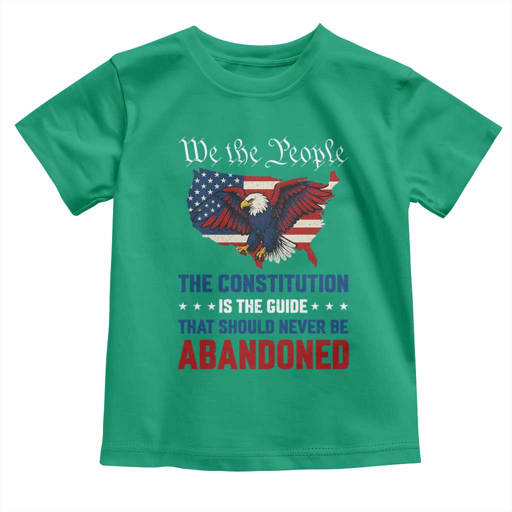 We the People Patriotic Eagle Toddler T Shirt Defend the Constitution American Flag