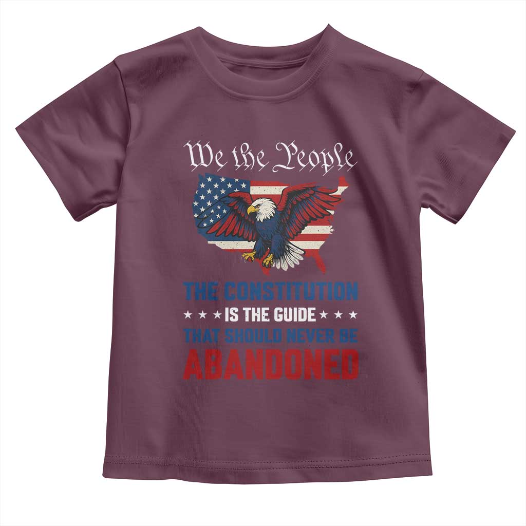 We the People Patriotic Eagle Toddler T Shirt Defend the Constitution American Flag