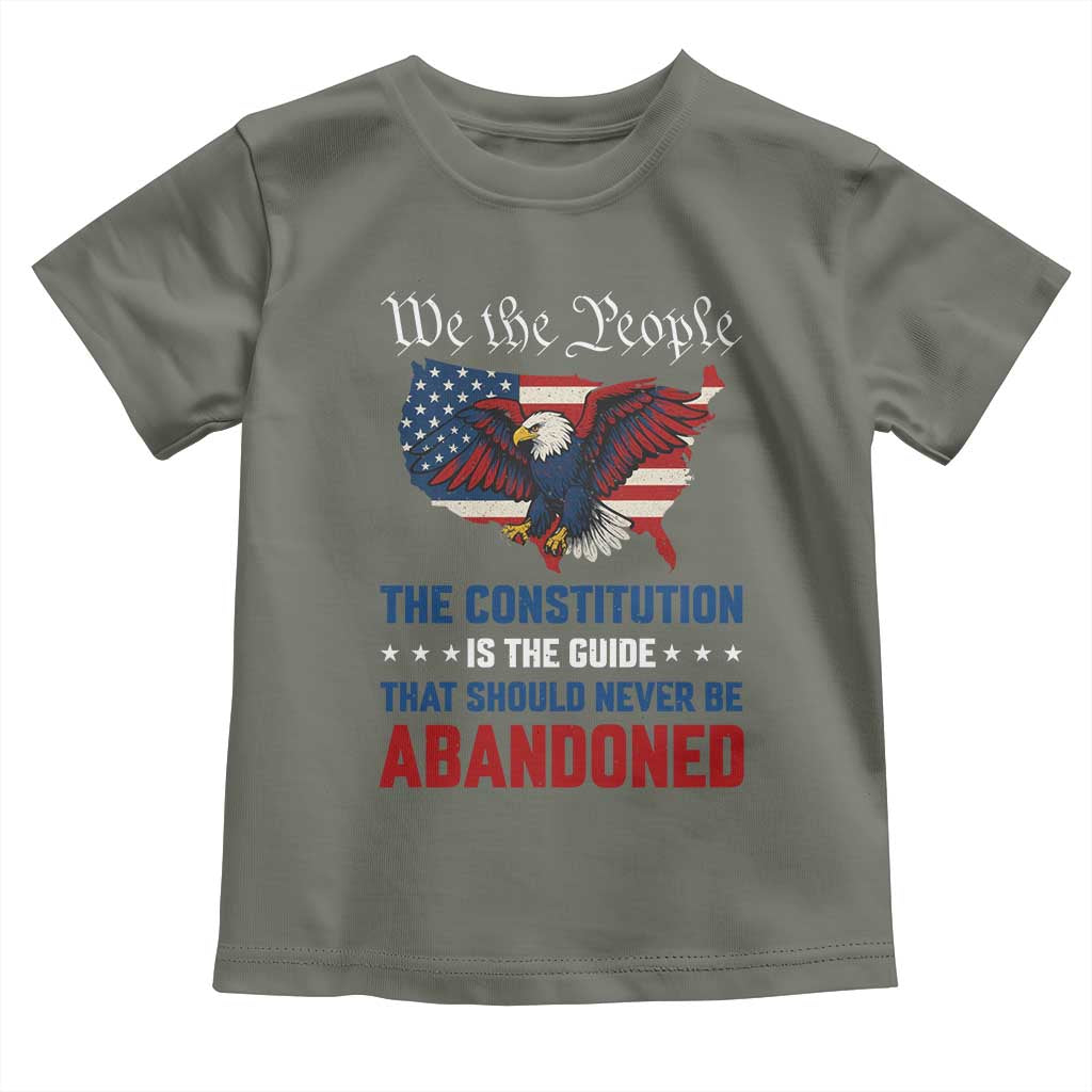 We the People Patriotic Eagle Toddler T Shirt Defend the Constitution American Flag