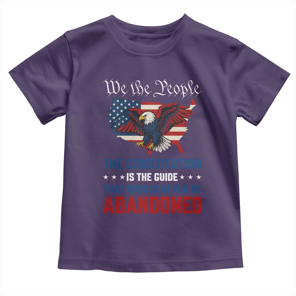 We the People Patriotic Eagle Toddler T Shirt Defend the Constitution American Flag