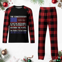 Constitution Liberty American Patriotic Plaid Pajama Set We The People US Flag - Wonder Print Shop