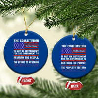 Constitution Liberty American Patriotic Ceramic Ornament We The People US Flag - Wonder Print Shop