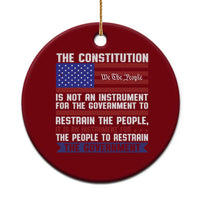 Constitution Liberty American Patriotic Ceramic Ornament We The People US Flag - Wonder Print Shop