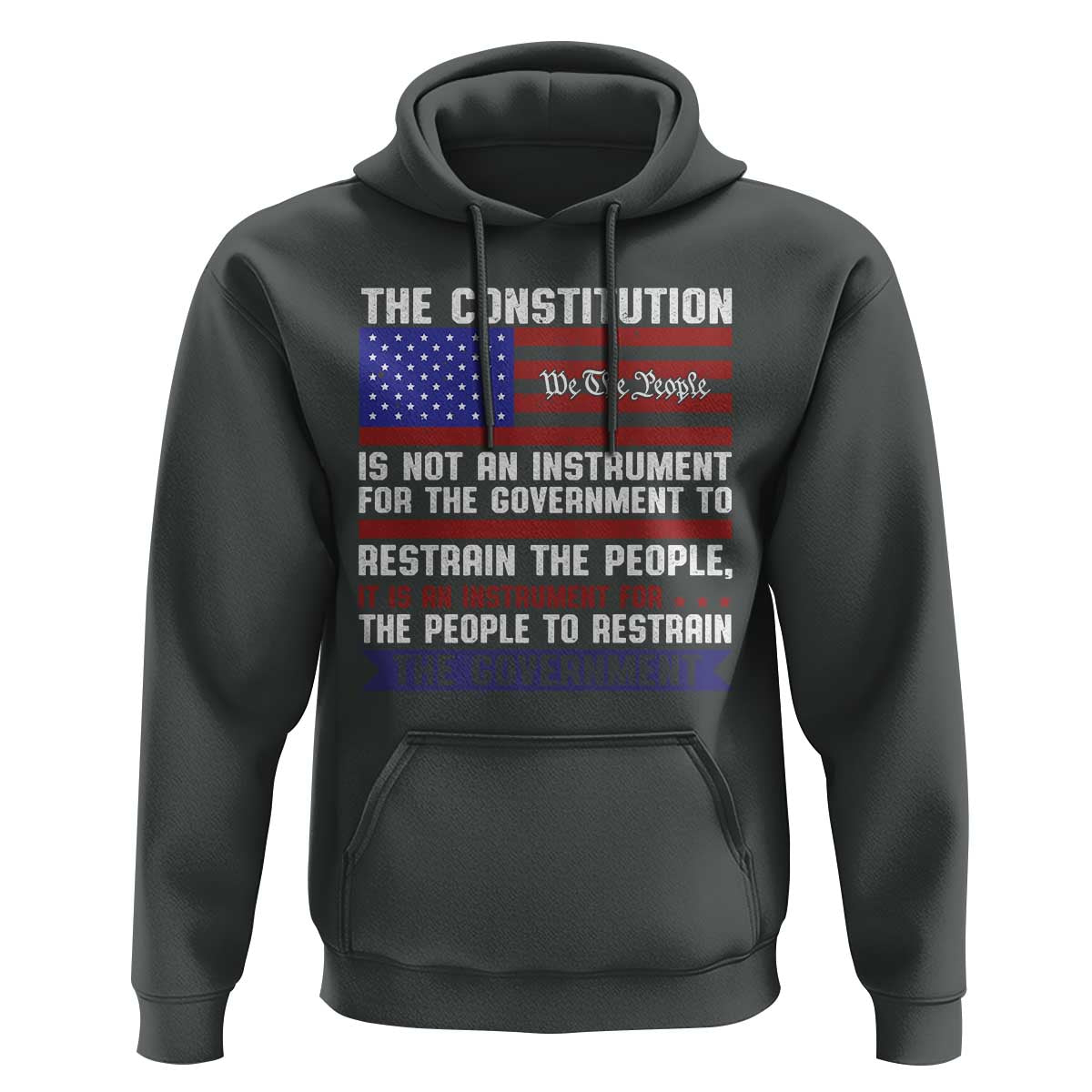 Constitution Liberty American Patriotic Hoodie We The People US Flag - Wonder Print Shop