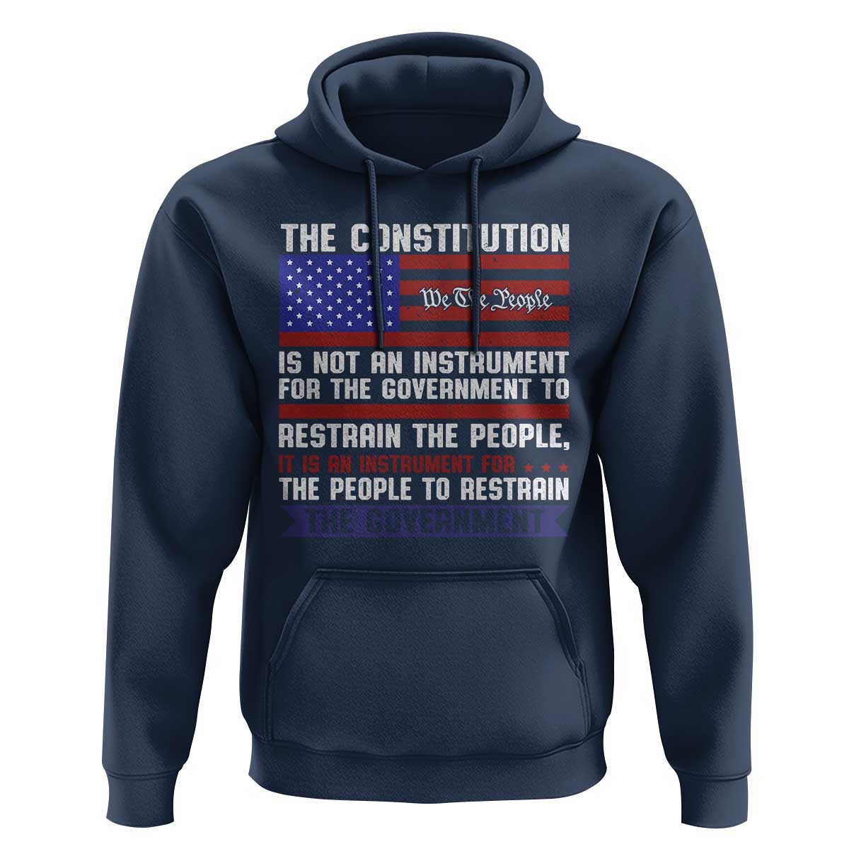 Constitution Liberty American Patriotic Hoodie We The People US Flag - Wonder Print Shop