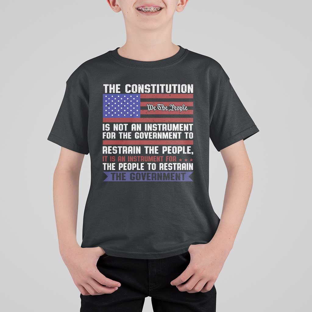 Constitution Liberty American Patriotic T Shirt For Kid We The People US Flag - Wonder Print Shop