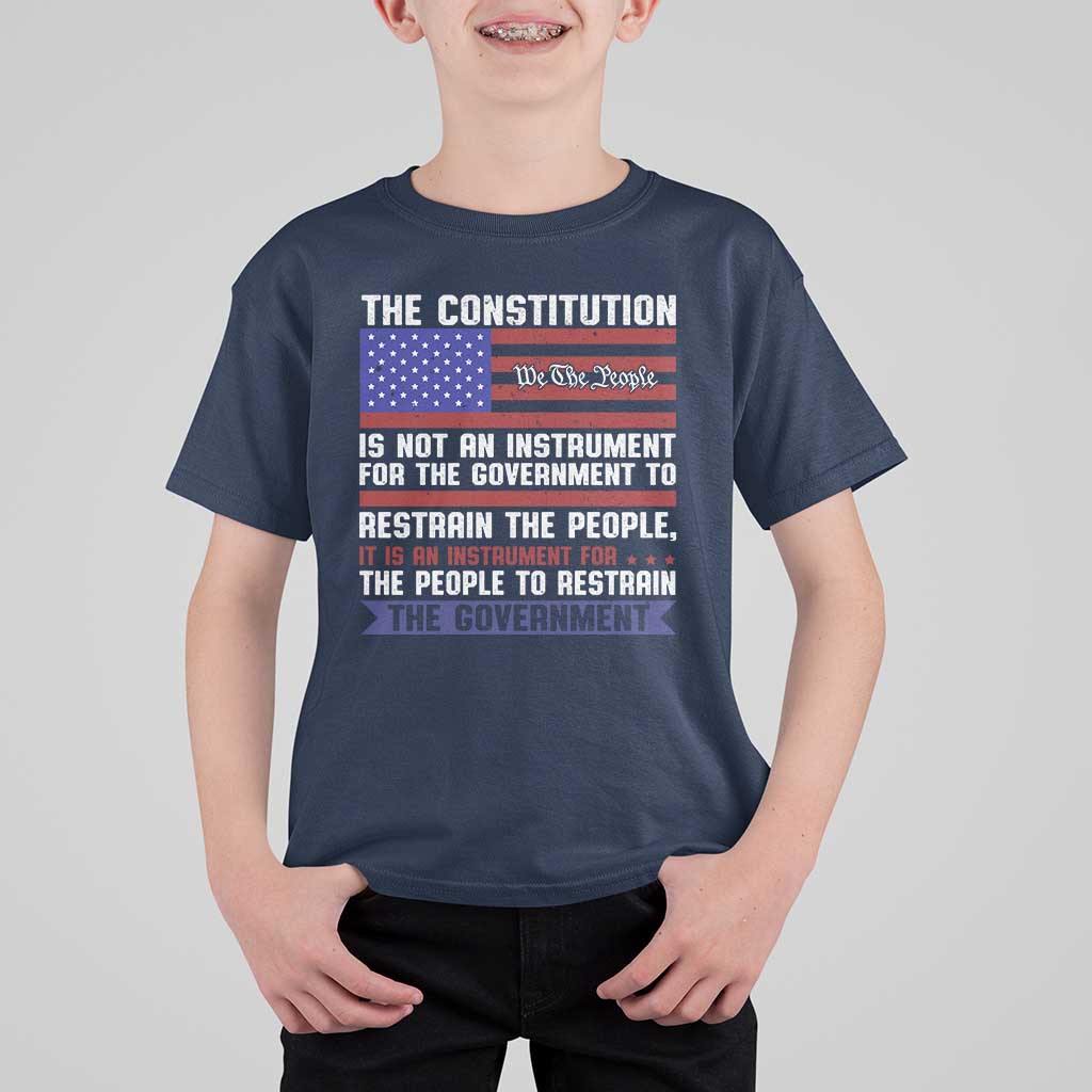 Constitution Liberty American Patriotic T Shirt For Kid We The People US Flag - Wonder Print Shop