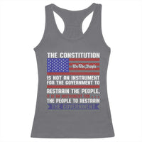 Constitution Liberty American Patriotic Racerback Tank Top We The People US Flag - Wonder Print Shop