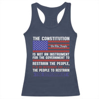 Constitution Liberty American Patriotic Racerback Tank Top We The People US Flag - Wonder Print Shop