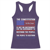 Constitution Liberty American Patriotic Racerback Tank Top We The People US Flag - Wonder Print Shop