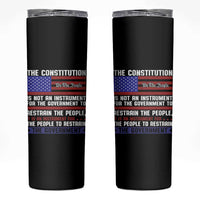 Constitution Liberty American Patriotic Skinny Tumbler We The People US Flag - Wonder Print Shop