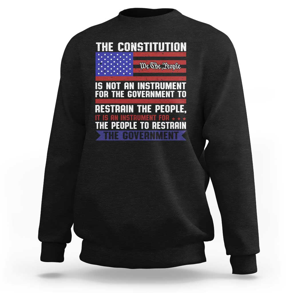 Constitution Liberty American Patriotic Sweatshirt We The People US Flag - Wonder Print Shop