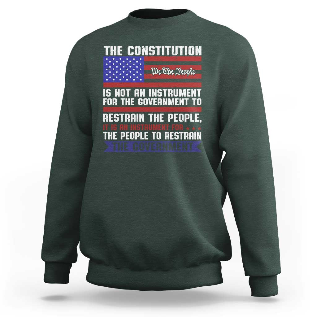Constitution Liberty American Patriotic Sweatshirt We The People US Flag - Wonder Print Shop