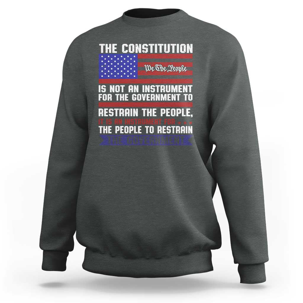 Constitution Liberty American Patriotic Sweatshirt We The People US Flag - Wonder Print Shop
