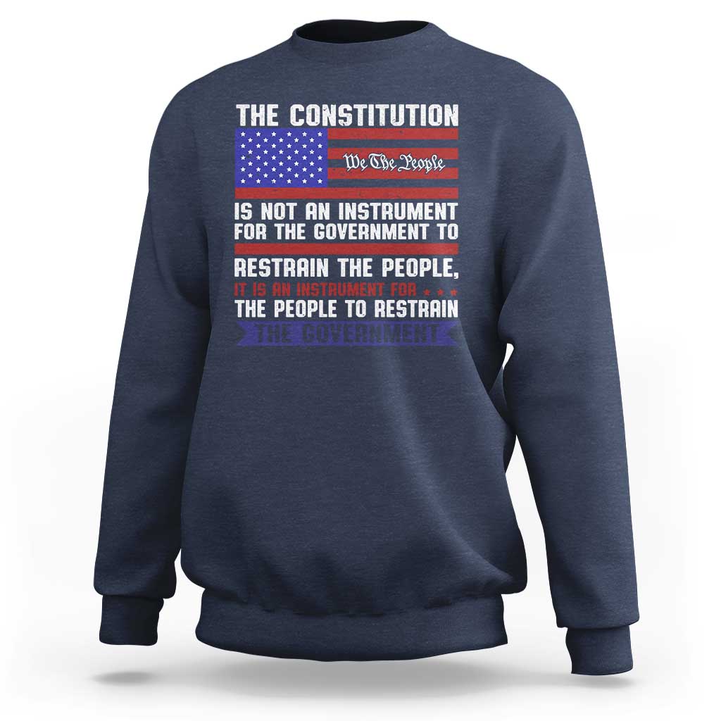 Constitution Liberty American Patriotic Sweatshirt We The People US Flag - Wonder Print Shop