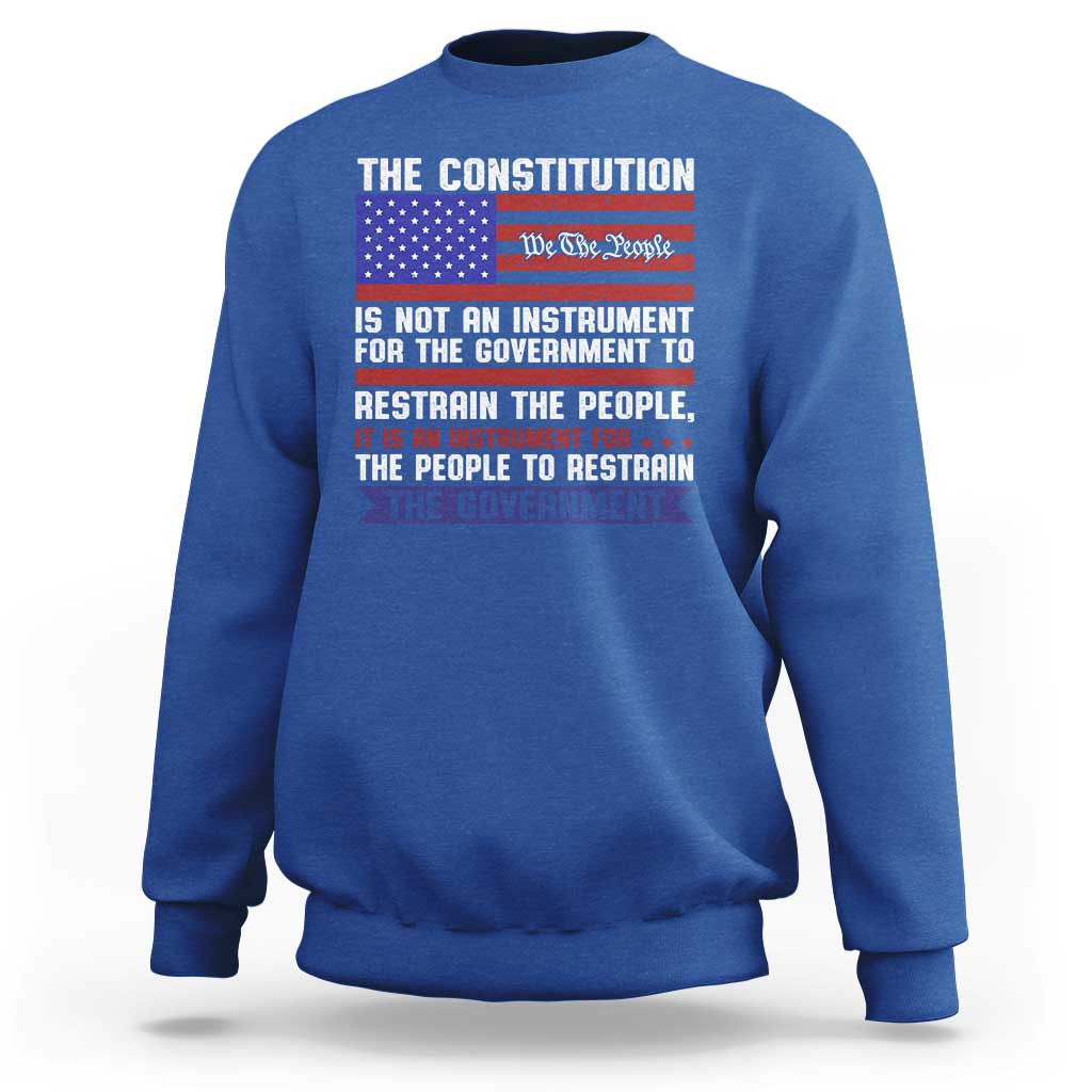 Constitution Liberty American Patriotic Sweatshirt We The People US Flag - Wonder Print Shop