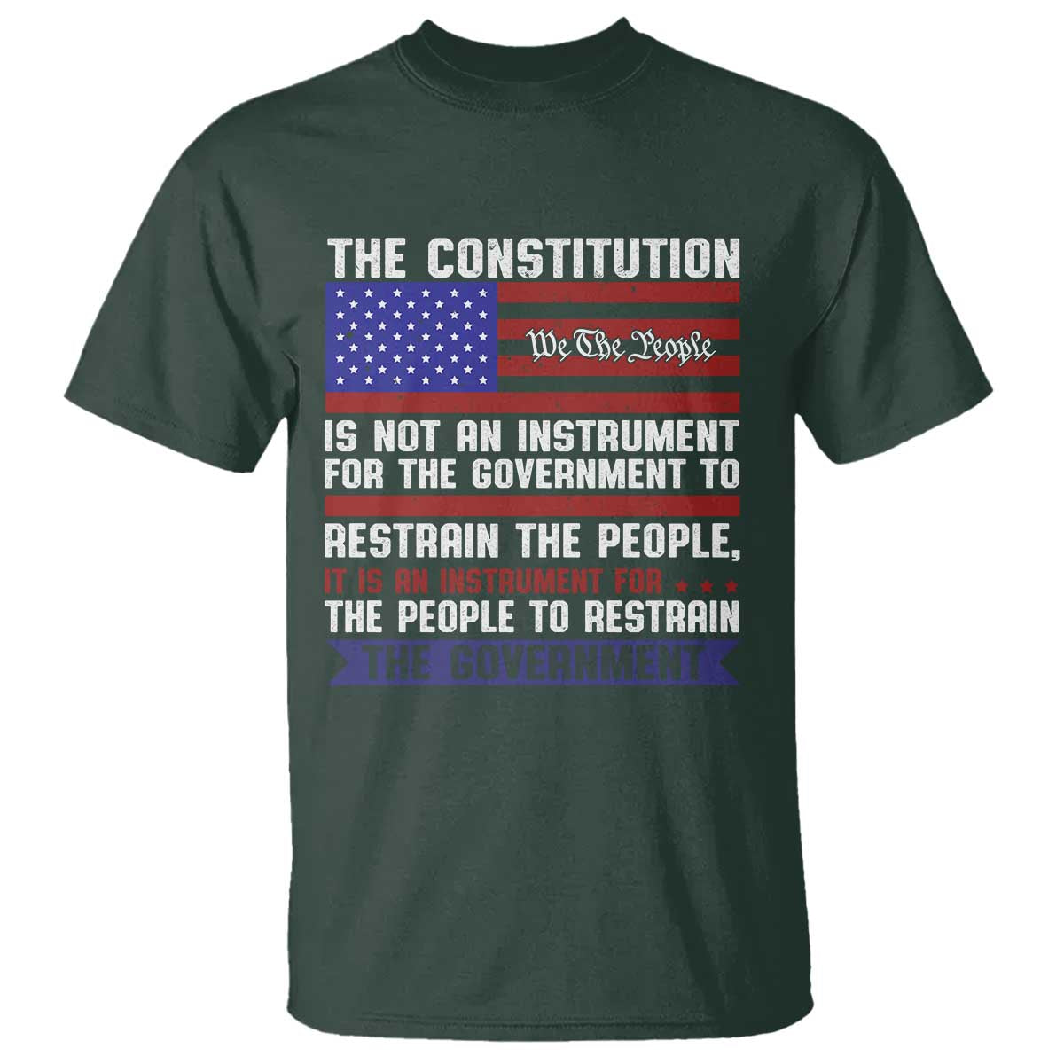 Constitution Liberty American Patriotic T Shirt We The People US Flag - Wonder Print Shop