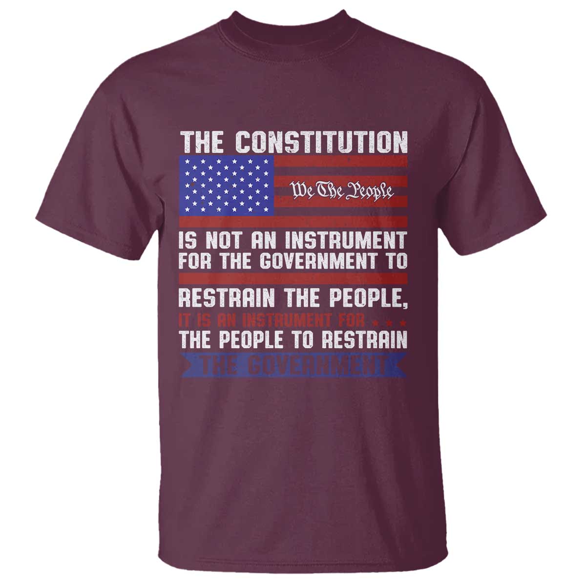 Constitution Liberty American Patriotic T Shirt We The People US Flag - Wonder Print Shop
