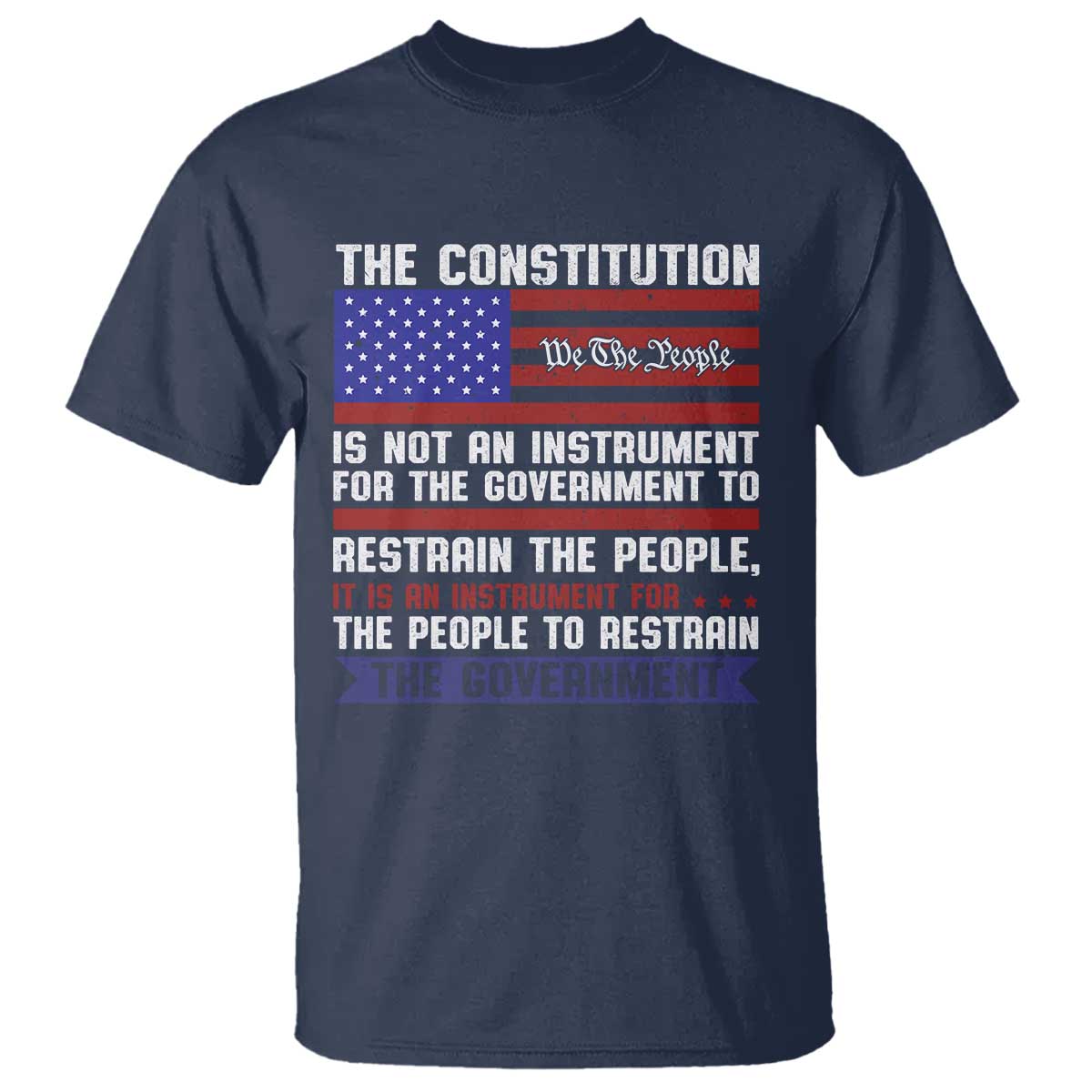 Constitution Liberty American Patriotic T Shirt We The People US Flag - Wonder Print Shop