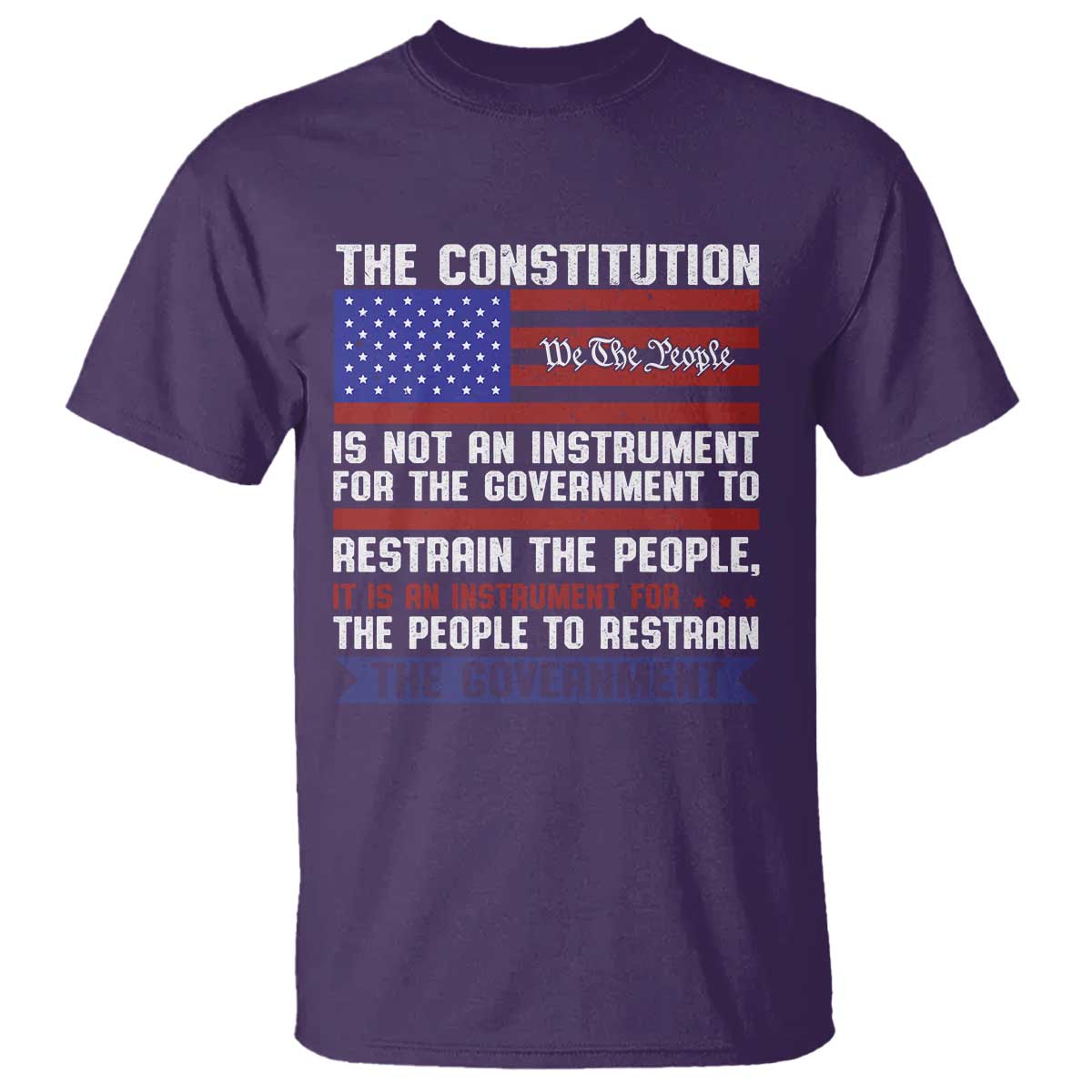 Constitution Liberty American Patriotic T Shirt We The People US Flag - Wonder Print Shop