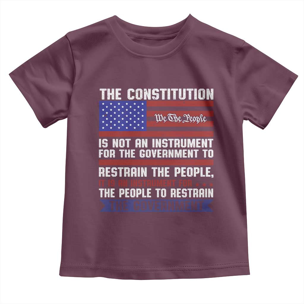 Constitution Liberty American Patriotic Toddler T Shirt We The People US Flag - Wonder Print Shop
