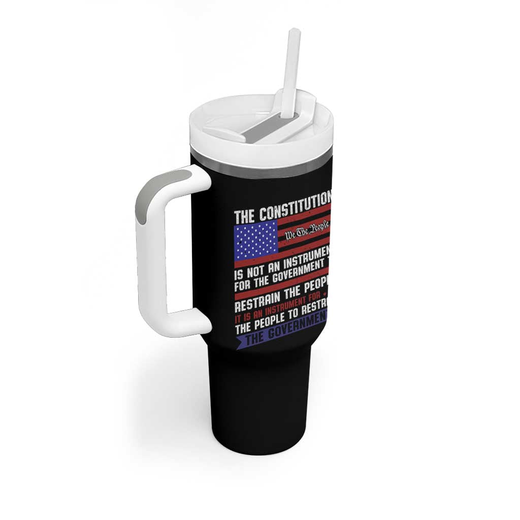 Constitution Liberty American Patriotic Tumbler With Handle We The People US Flag - Wonder Print Shop