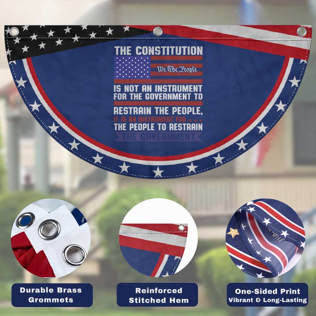 Constitution Liberty American Patriotic Fan Flag We The People US Flag