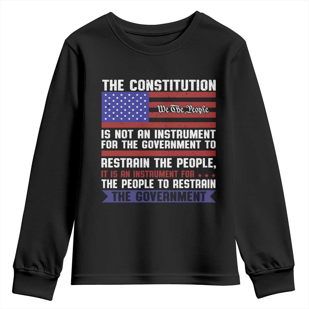 Constitution Liberty American Patriotic Youth Sweatshirt We The People US Flag - Wonder Print Shop
