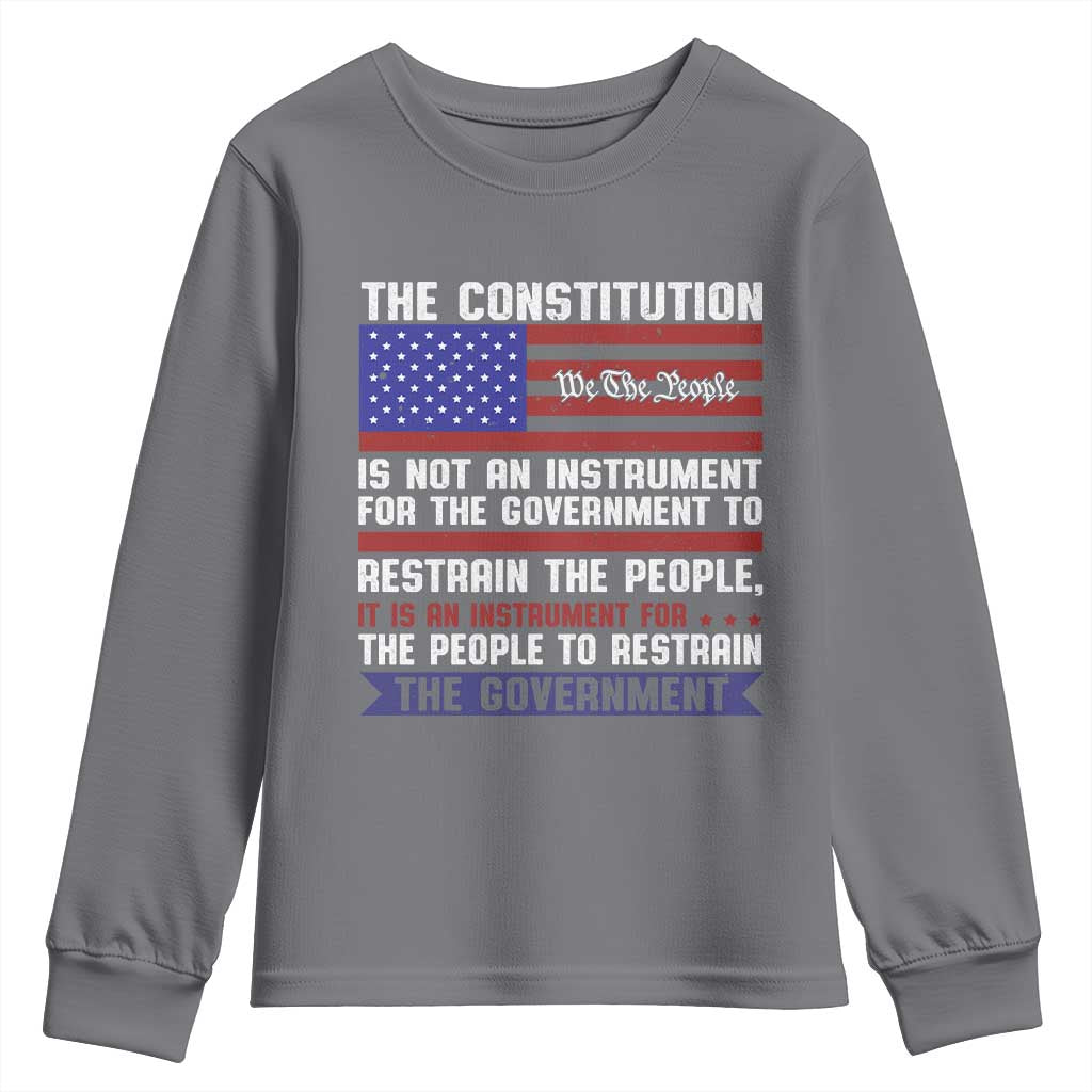 Constitution Liberty American Patriotic Youth Sweatshirt We The People US Flag - Wonder Print Shop