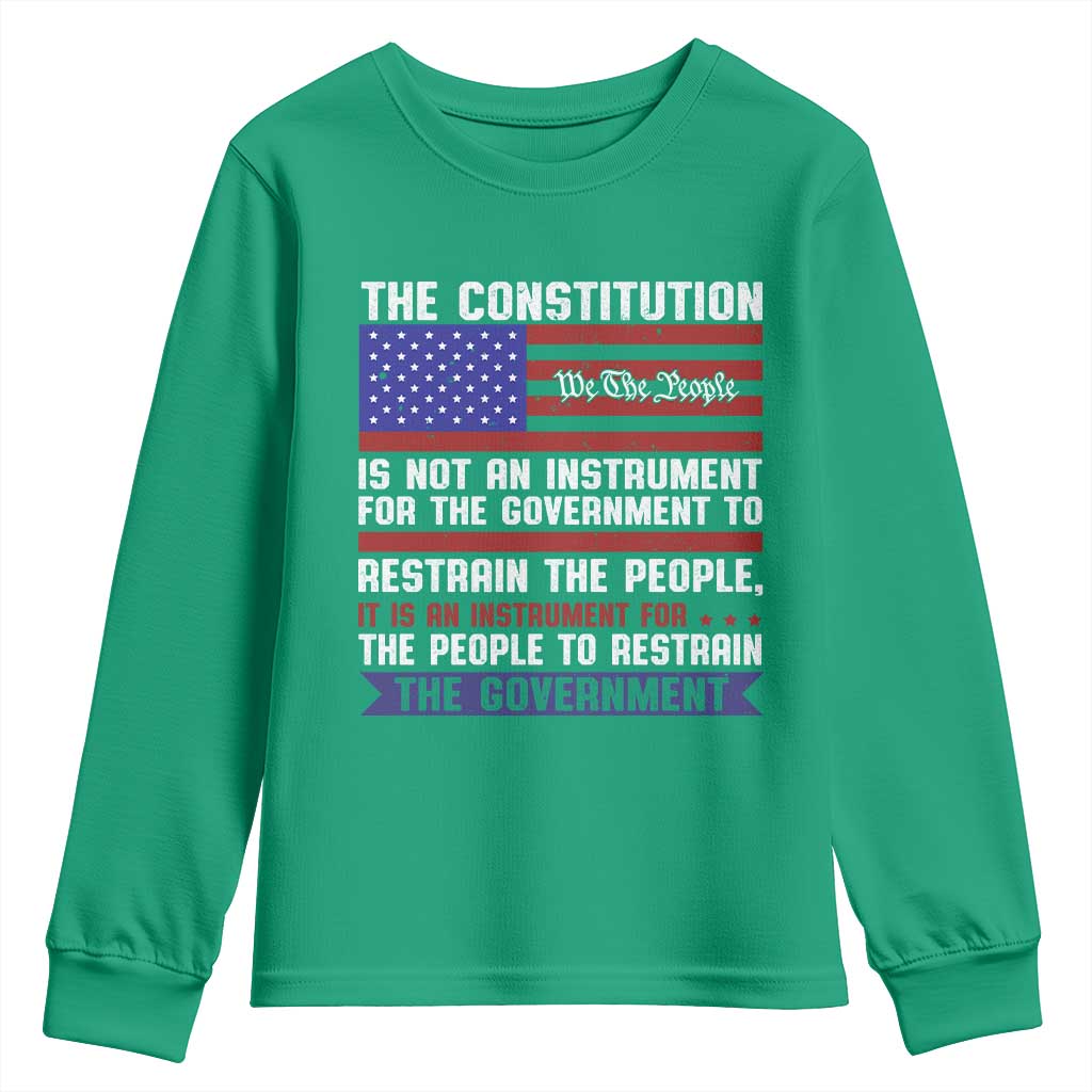Constitution Liberty American Patriotic Youth Sweatshirt We The People US Flag - Wonder Print Shop