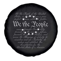 We the People Spare Tire Cover US Constitution Preamble 4th Of July Patriotic Stars - Wonder Print Shop