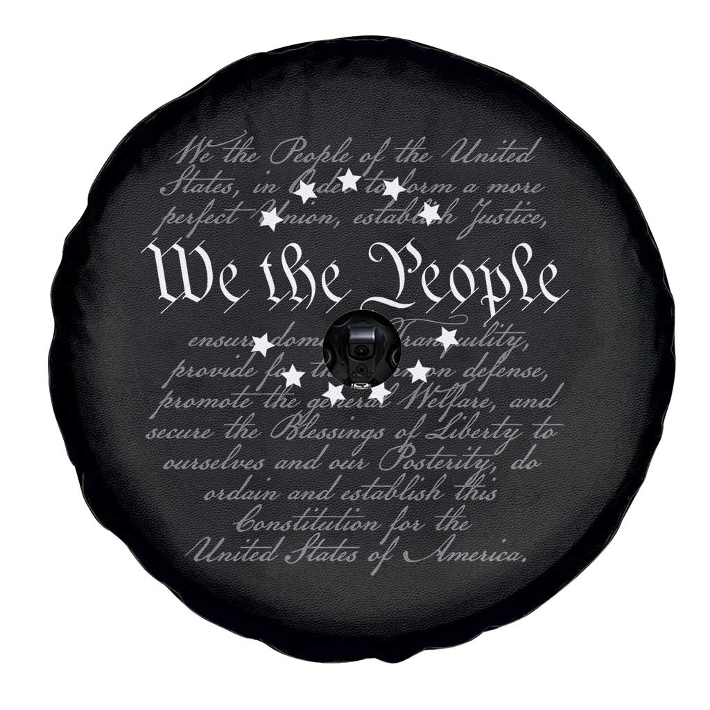 We the People Spare Tire Cover US Constitution Preamble 4th Of July Patriotic Stars - Wonder Print Shop