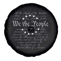 We the People Spare Tire Cover US Constitution Preamble 4th Of July Patriotic Stars - Wonder Print Shop