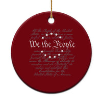 We the People Ceramic Ornament US Constitution Preamble 4th Of July Patriotic Stars - Wonder Print Shop