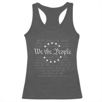 We the People Racerback Tank Top US Constitution Preamble 4th Of July Patriotic Stars - Wonder Print Shop