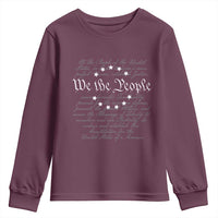 We the People Youth Sweatshirt US Constitution Preamble 4th Of July Patriotic Stars - Wonder Print Shop