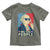 We the People Retro George Washington Toddler T Shirt Patriotic American Founding Fathers Peace Sign