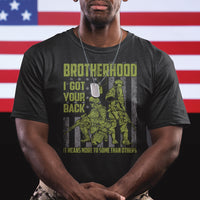 American Veteran T Shirt Brotherhood Means More To Some Than Others - Wonder Print Shop